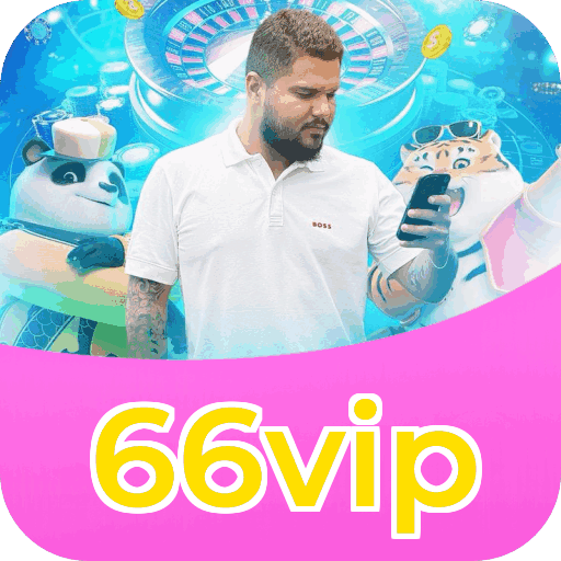 Interface do aplicativo 66vip mostrando jogos disponíveis no iOS e Android